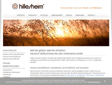 Tablet Screenshot of hillesheim-gmbh.de